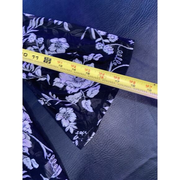 SIREN LILY Black & White FLORAL DESIGN 3/4 SLEEVE TOP SIZE 2X RN# 149444 Poly - Picture 6 of 8